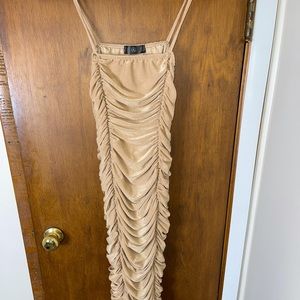 Semi sparkly ruched dress